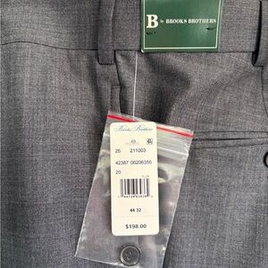 Brooks Brothers Grey Wool Blend Dress Pants 44x32 NWT